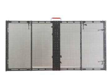 Power consumption light weight transparent window led screen