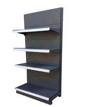 Custom Heavy Duty Metal and Wood Double-Sided Display Racks for Supermarkets and Pharmacies