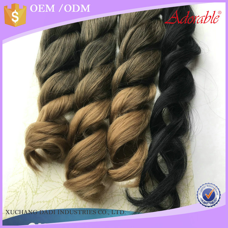 Adorable Wholesale heat resistant synthetic hair weft 4pcs body loose deep wave synthetic hair weaving free braid mixed T1b27