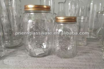 hot selling round glass mason jar