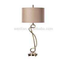 Modern design brushed brass table lamp