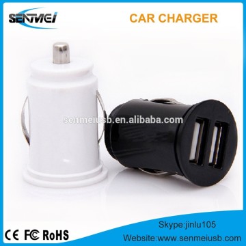 2015 new mini car battery charger multiple mobile phone car charger dual car usb charger