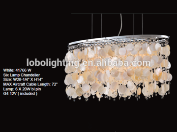 sea shell chandelier/lamp sea shell/crystal chandelier manufacturers