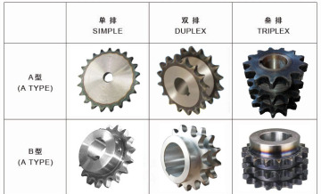 Hardened Teeth Industry Sprocket Double Chain Sprocket