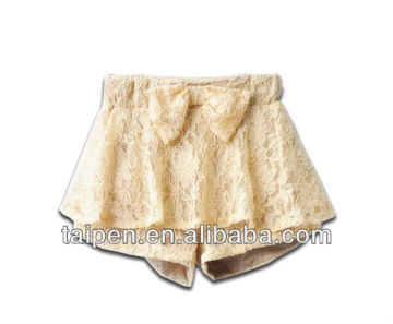 Hot Sale Baby Girls Short Pants Korean Petty Lace Short Pants For Kids