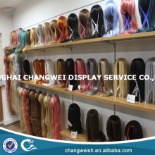 mdf wood rack display shelf,hair display rack