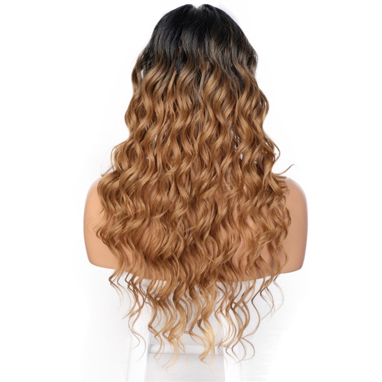 Vigorous Curly Hair for Black Women Lace Front Wigs Long Water Wave Synthetic Wig Heat Resistant Fiber Hair Replacement Wigs