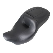 Motorefit One-Piece 2-UP Leather Motorcycle Seat Cushion for Harley FLHT Electra Glide & Ultra Limited CVO