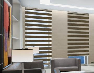 Discount zebra semi shade roller blinds fabric