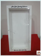 hot sale acrylic white box,custom logo printed jewelry boxes YM15081201