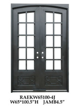 Ornamental iron security doors