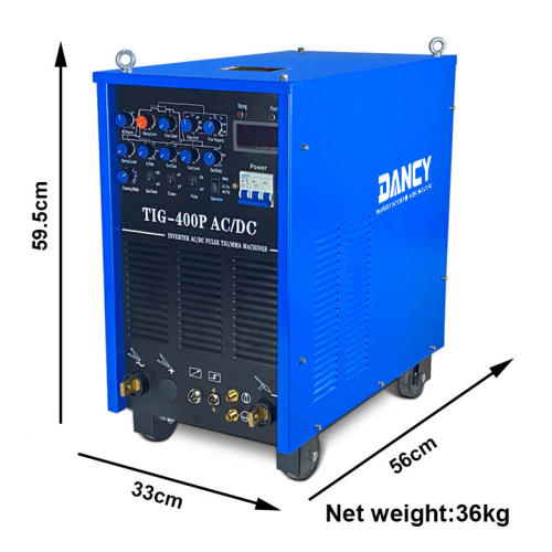 Ac dc pulse tig welder with foot pdeal control TIG400P inverter tig mma welding machine 380V,3PHASE