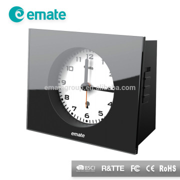 DCF rf tech analog clock in luxury silver and black