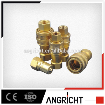 E106 brass quick connect hydraulic coupler