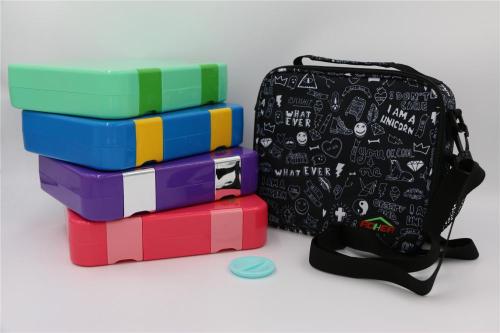 Plistic Leakproof Plastikmittagessenkasten / Bento Lunchbox mit Beutel