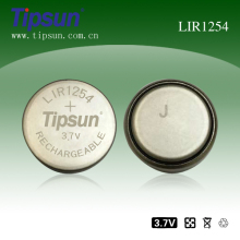 3.7V LIR1254 LI-ION button cell battery for buletooth headset