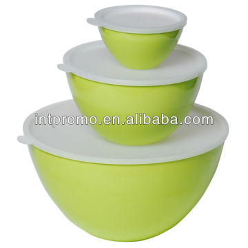 melamine salad bowl with lid