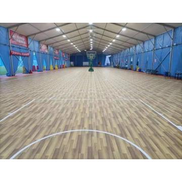 Economisch houtpatroon Indoor PVC Multifunctionele sportvloer