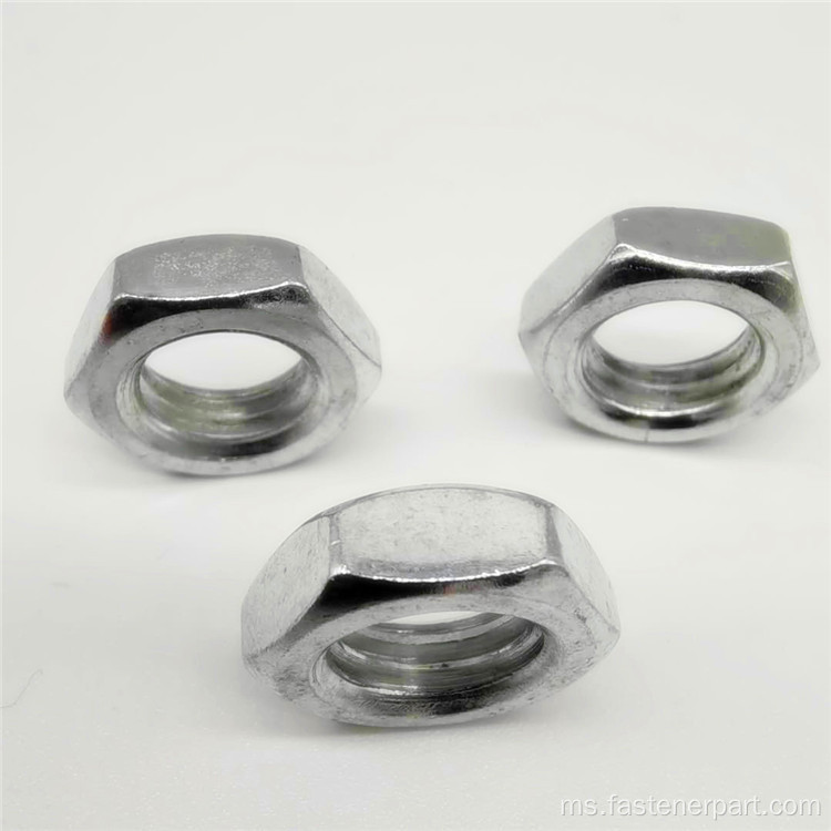 A2 Logam Kunci Titanium Hexagon Flange Nut