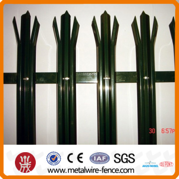High security palisade steel fence