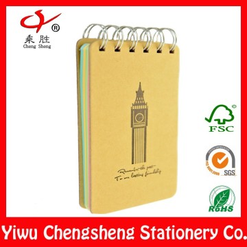 Logo printed cover custom eco jotter notebook