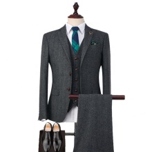 Custom Wool and Polyester Fabric Business Suits