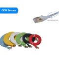 CAT6A 플랫 패치 코드 차폐 네트워크 케이블