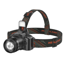 U8 Rechargeable LED Headlamp: Brightest Camera-Shape Headlight with Rotating Zoom