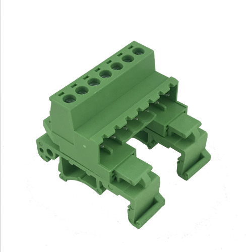 5.08MM pitch Din rail pluggable male terminal block