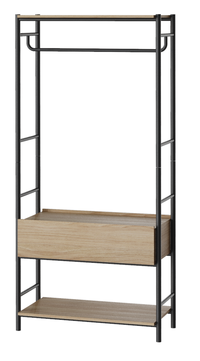 Nubia Open Wardrobe With Hanging Rod