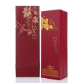 Single Wine Bottle Packaging Custom Magnetic Red Box