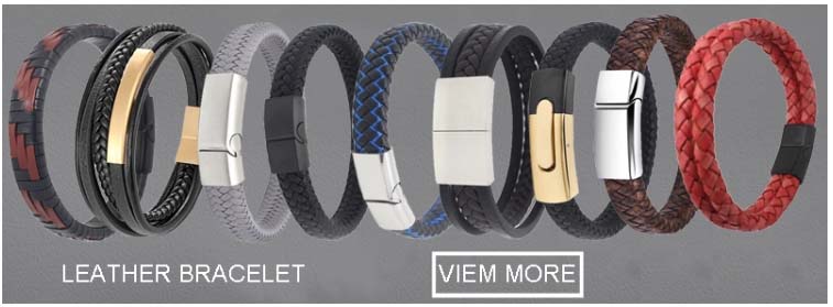 Factory wholesale custom plain leather bracelet