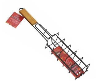 Non-stick Grill rack with wood handle