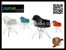 Replica plastic DAR Eiffel armchair with Chrome Legs for dining room