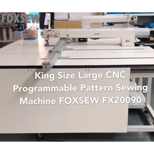 King Size Large CNC Programmable Pattern Sewing Machine