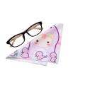 Brighting microfiber cleaning cloth with cute pattern