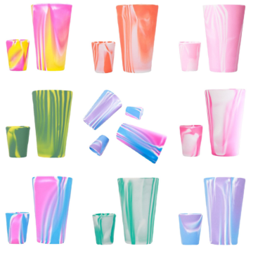 Wholesale 480ML Reusable Silicone Wine Glass