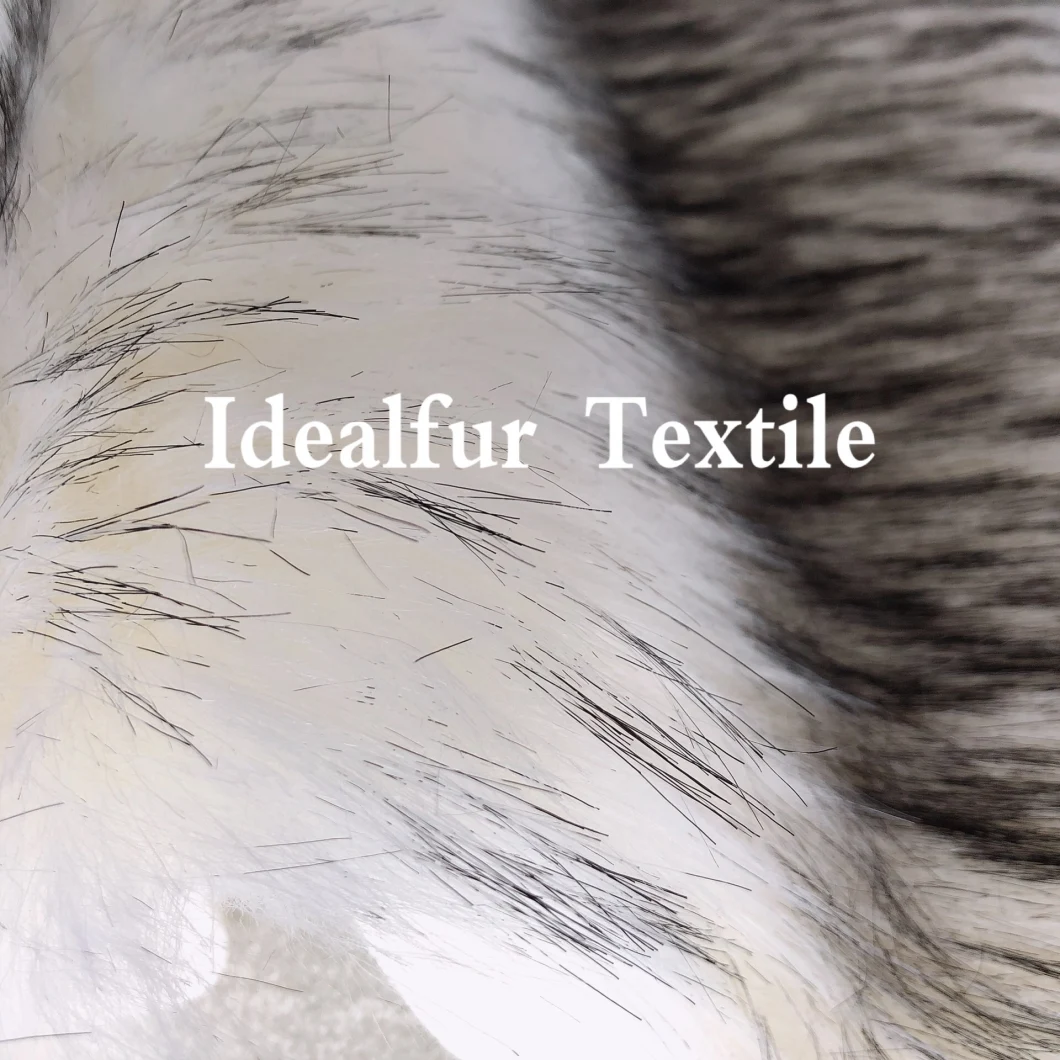 Black Tip High Soft Luxury Imitation Racoon Fur