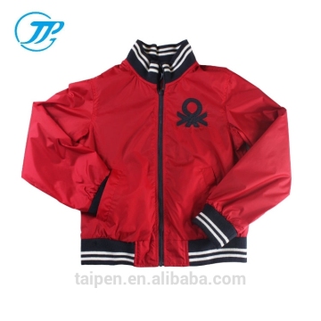 Fashion Boys Winter Jacket Red Printed Boys Cardigan Jacket For Children Jacket