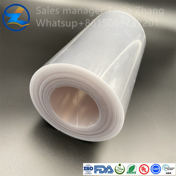 Transparent rigid PVC film for packaging