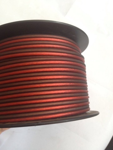 flexible wire copper audio cable 2 core car amp speaker cable
