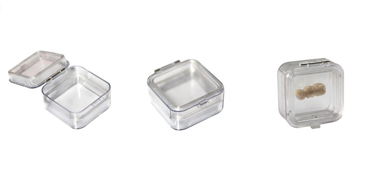 Dental Plastic Membrane Teeth Storage Crown Denture Box With Film