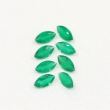 Natural Green Agate Marquise shape Faceted Cut gemstone