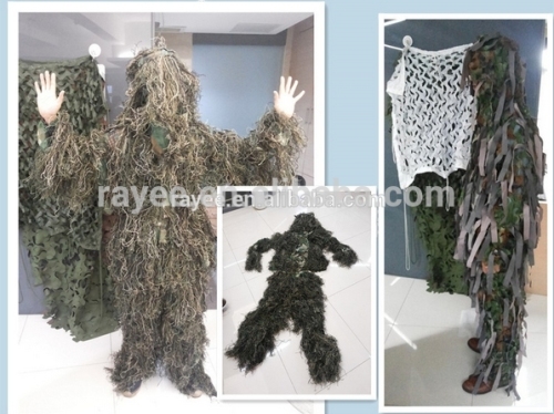 sniper camuflaje traje ghillie, sniper camouflage/Camo leaf 3D Jungle Sniper for Hunting                        
                                                Quality Choice