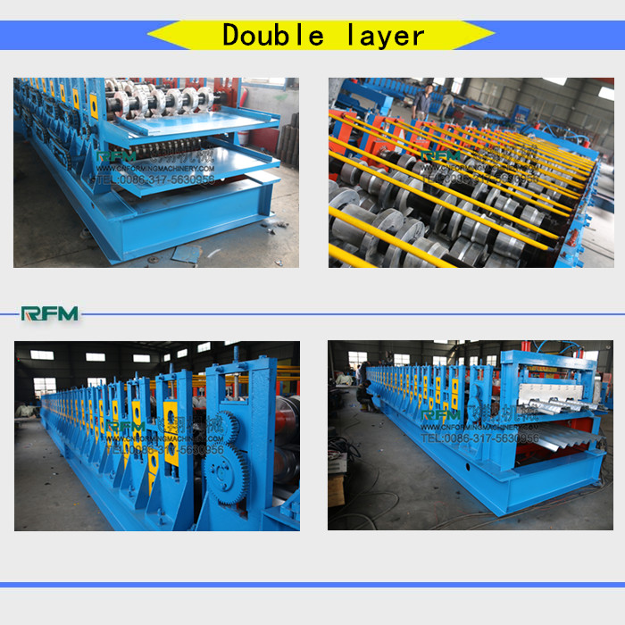 FX Double Layer Aluminum/Galvanized Roof Panel Roll Forming Machine For Sale