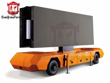 Pro sound light system billboard trailer