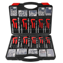 261 Pieces Metric and SAE Thread Repair Kit - HSS Drill Helicoil M5-M12 & 1/4"-1/2