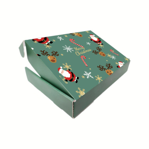 Caixa de remessa personalizada de papelão ondulado de Natal