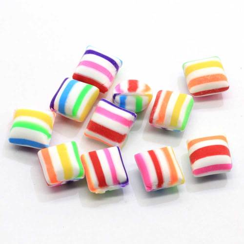 Χονδρικά 10mm Clay Candy Charms για Slime DIY Polymer Filler Addition Slime Accessories Home Ornament Dollhouse Toys