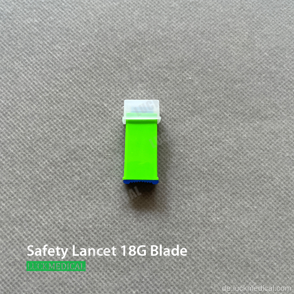 Sicherheitsblut Lancet Blade Nadel 18g Diabetes